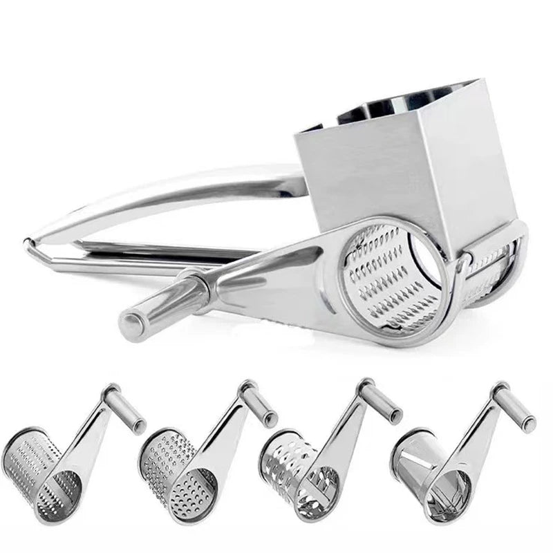 Rotary Cheese Grater - Effortless Grating with Interchangeable Drums 9