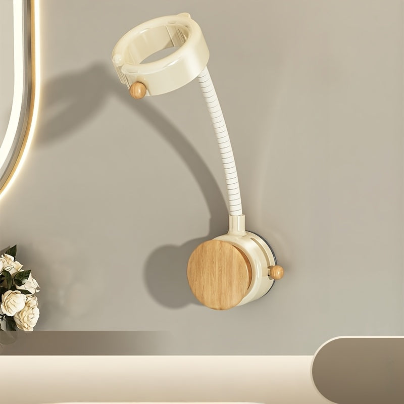 Rotating Hair Dryer Holder - Adjustable Wall Mount for Organized Storage 9