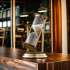 Rotating Hourglass, Freestanding Display, Decorative Timer, Vintage Style 1