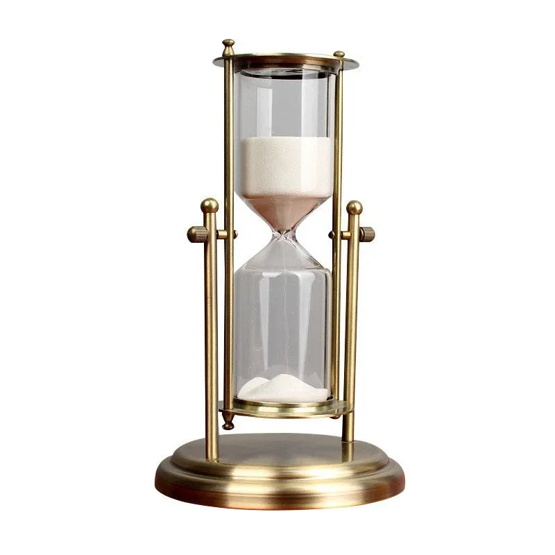 Rotating Hourglass, Freestanding Display, Decorative Timer, Vintage Style 2