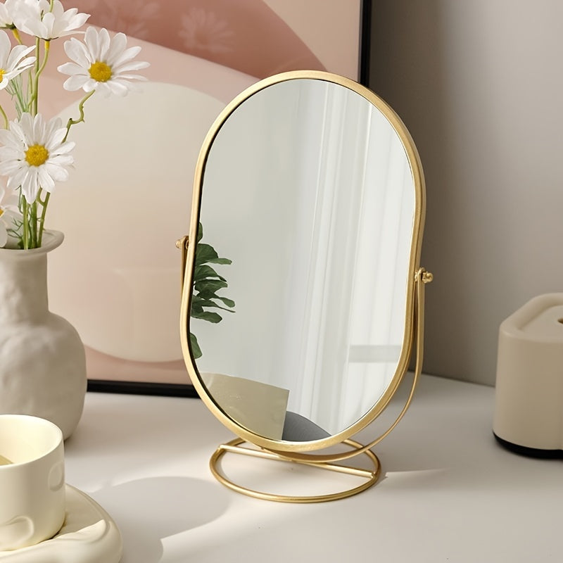 Rotating Vanity Mirror - 360° View for Flawless Makeup Application 0