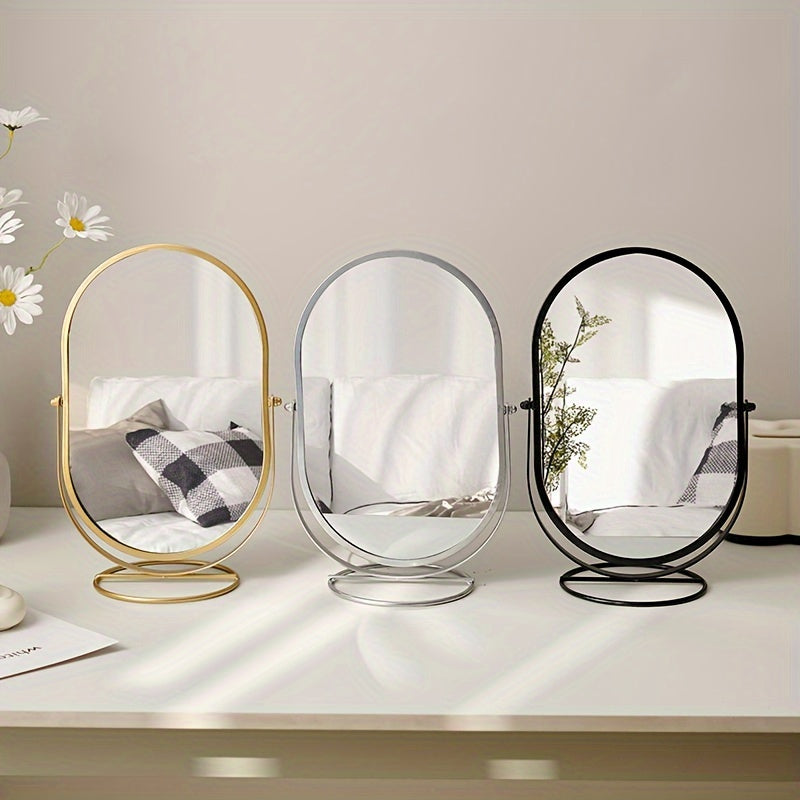 Rotating Vanity Mirror - 360° View for Flawless Makeup Application 4