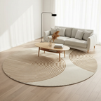 Round Washable Area Rug - Non-Slip Comfort for Living Room Decor 6