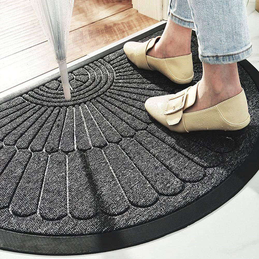 Royallure Non-Slip Semi-Circular Door Mat - Durable Outdoor Welcome Mat 3