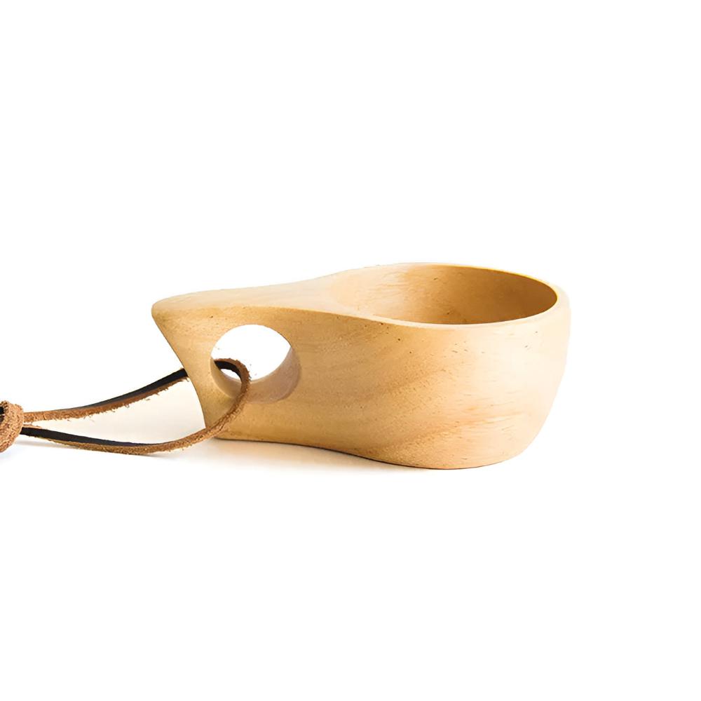 Rubberwood Mug Collection - Eco-Friendly, Unique Grain Design 0