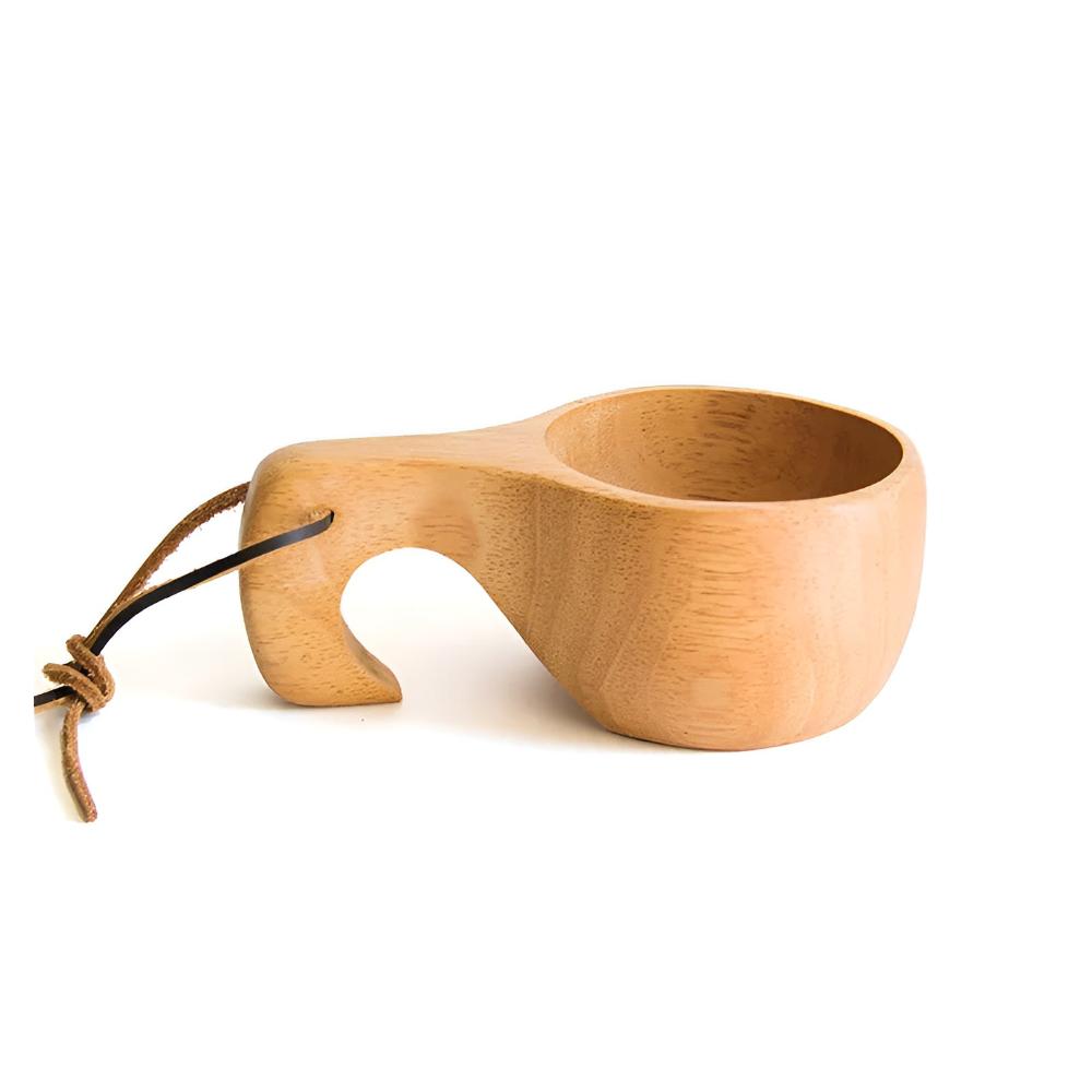 Rubberwood Mug Collection - Eco-Friendly, Unique Grain Design 9