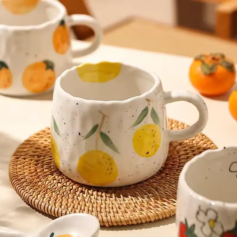 Rustic Ceramic Mug - Durable Drinkware for Hot Beverages 2