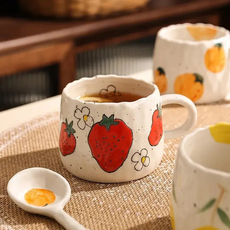 Rustic Ceramic Mug - Durable Drinkware for Hot Beverages 4