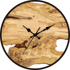 Rustic Wooden Wall Clock - Timeless Decor with Silent Quartz Mechanism 1