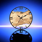 Rustic Wooden Wall Clock - Timeless Decor with Silent Quartz Mechanism 3