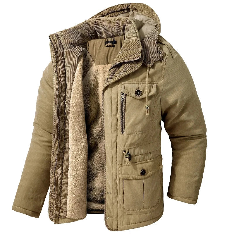 Warm Waterproof Winter Jacket with Fleece Lining