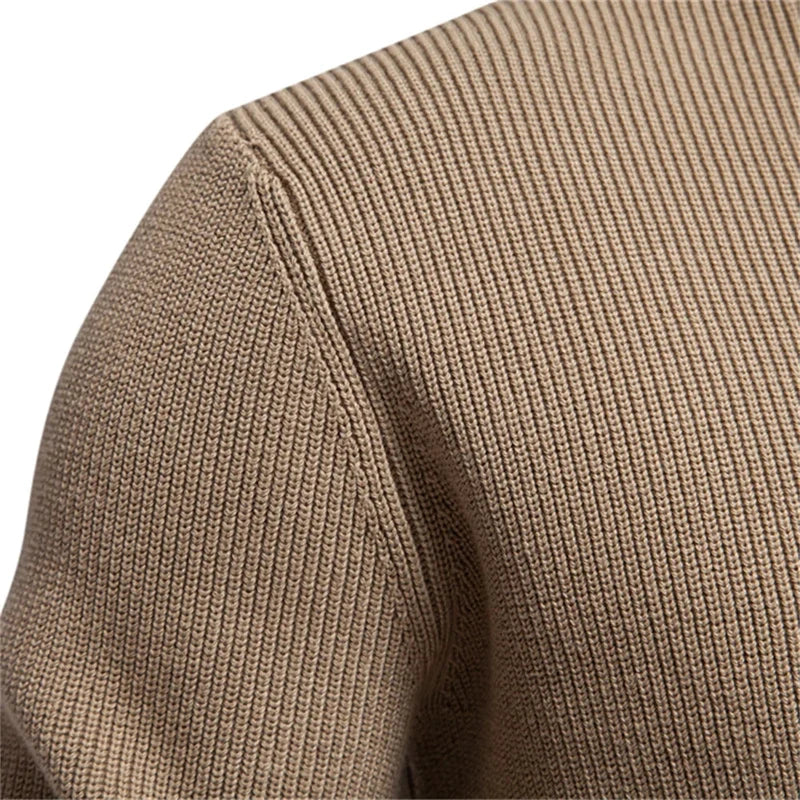 Men’s Cotton Sweater with Button Details