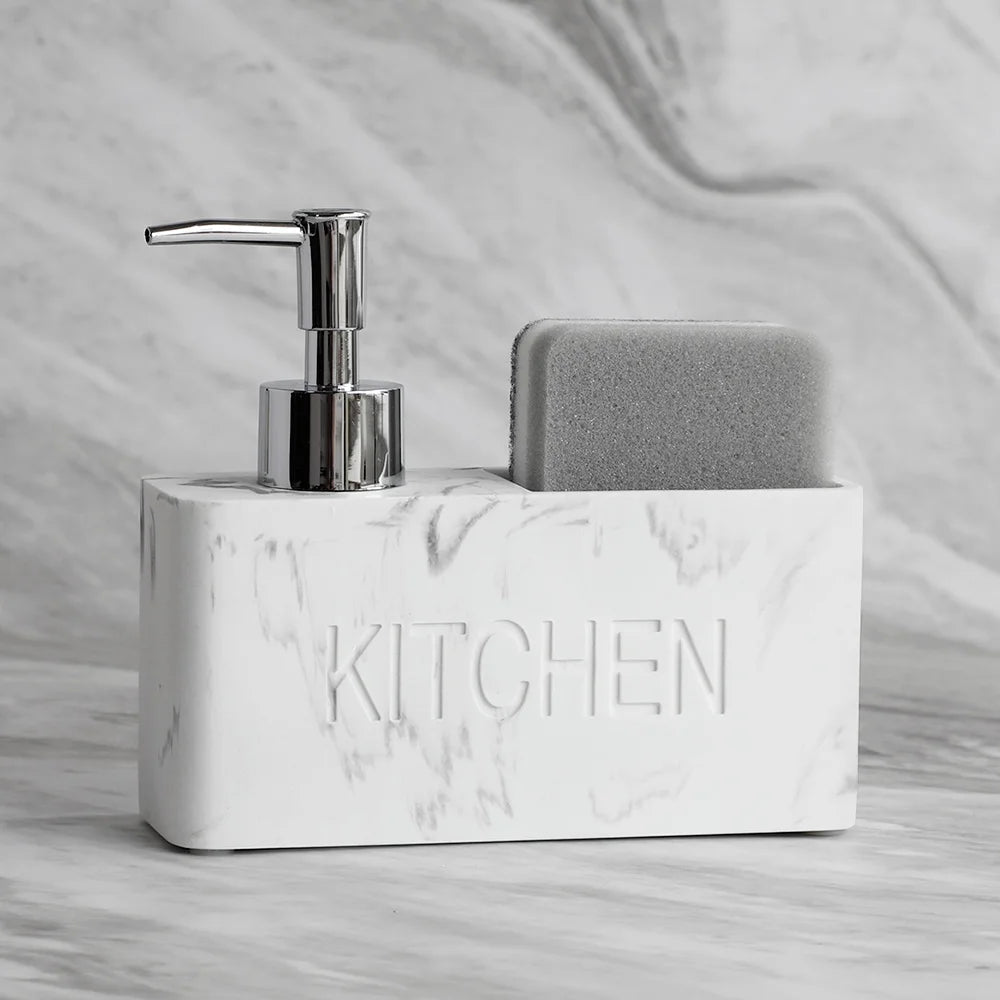 Sandstone Texture Soap Dispenser - Durable 200ml Pump for Kitchen & Bath 4
