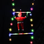 Santa Claus Climbing Ladder - LED Lights for Outdoor Christmas Decoration 2