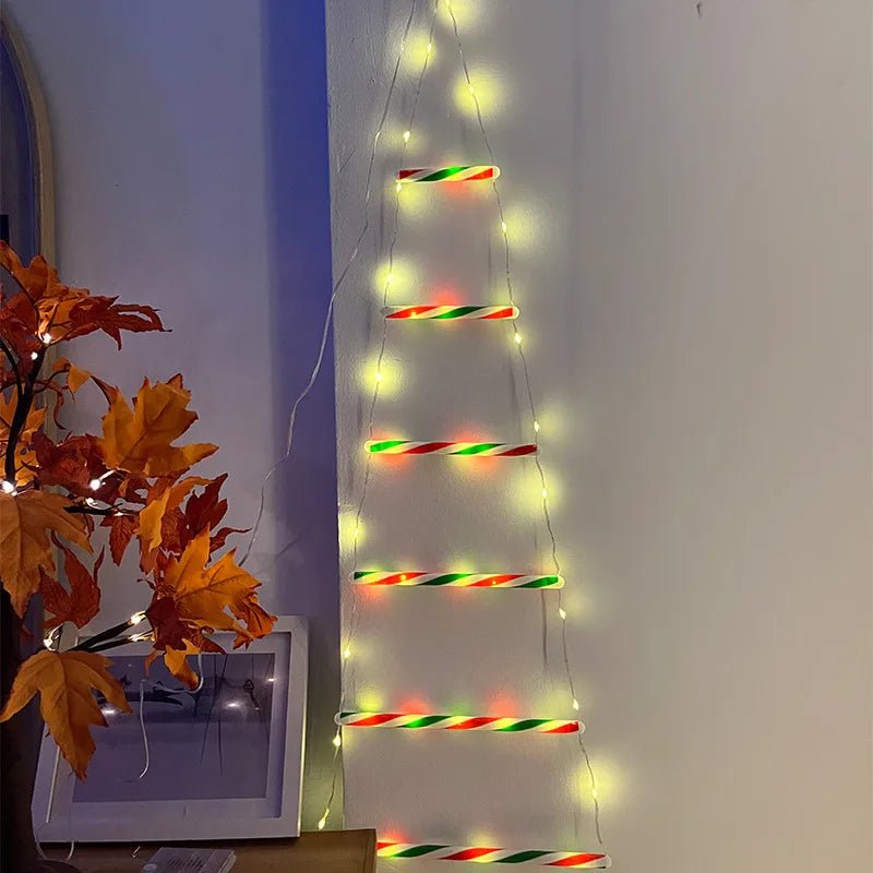 Santa Claus Climbing Ladder - LED Lights for Outdoor Christmas Decoration 3