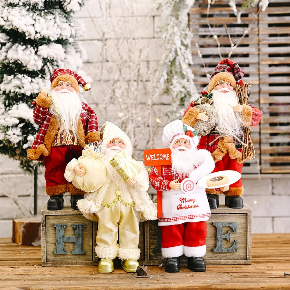 Santa Claus Plush Doll - Soft & Cheerful Holiday Decoration 1