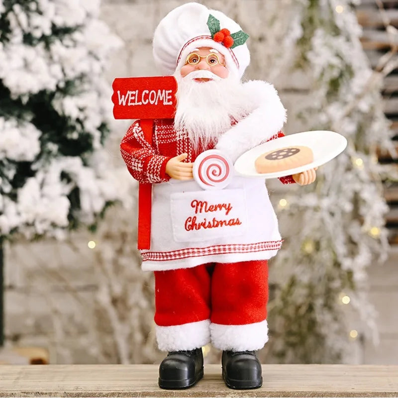 Santa Claus Plush Doll - Soft & Cheerful Holiday Decoration 5
