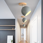 Scandinavian Ceiling Light - Adjustable Wood Cover for Versatile Illumination 2