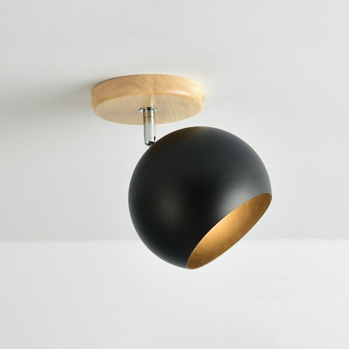 Scandinavian Ceiling Light - Adjustable Wood Cover for Versatile Illumination 6