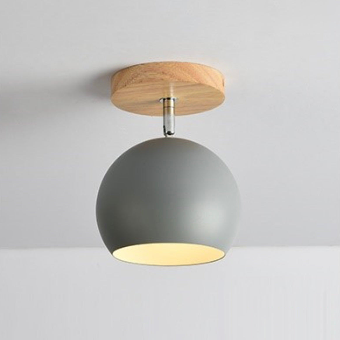 Scandinavian Ceiling Light - Adjustable Wood Cover for Versatile Illumination 7