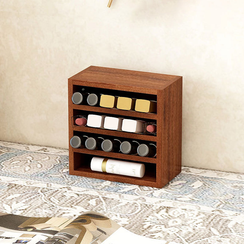 Scandinavian Pine 4-Tier Storage Shelf - Durable, Space-Saving Organizer 0