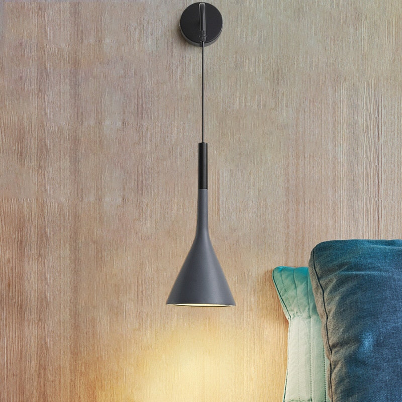 Scandinavian Wall Sconce Light - Adjustable Cord for Cozy Ambiance 2