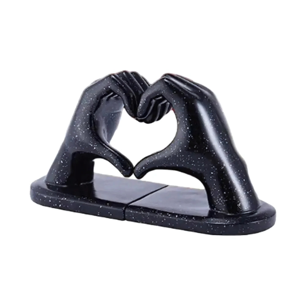 Sculptural Bookends - Elegant Heart Design for Stylish Organization 0