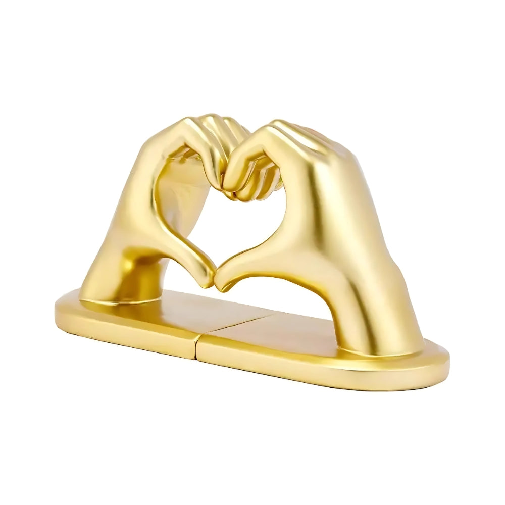 Sculptural Bookends - Elegant Heart Design for Stylish Organization 3