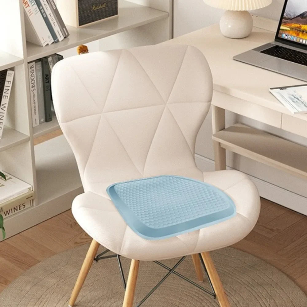 Cooling Gel Car Seat Cushion, Honeycomb Design, Shock Absorbing, Breathable 1