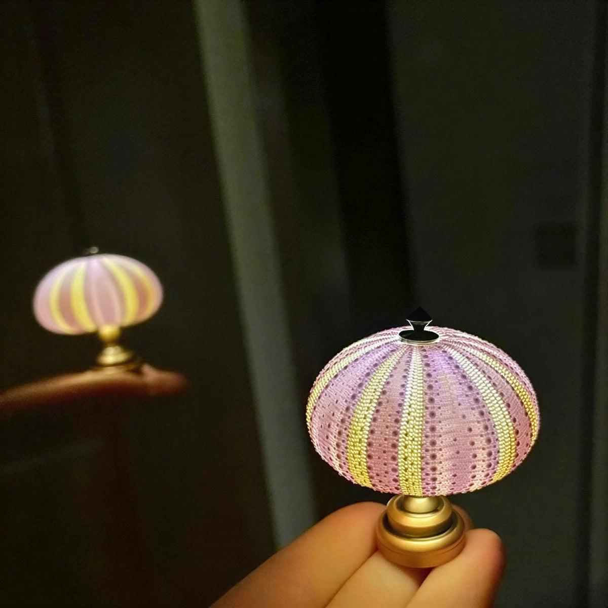 Sea Urchin Table Lamp - Unique Battery Operated Nightstand Light 2