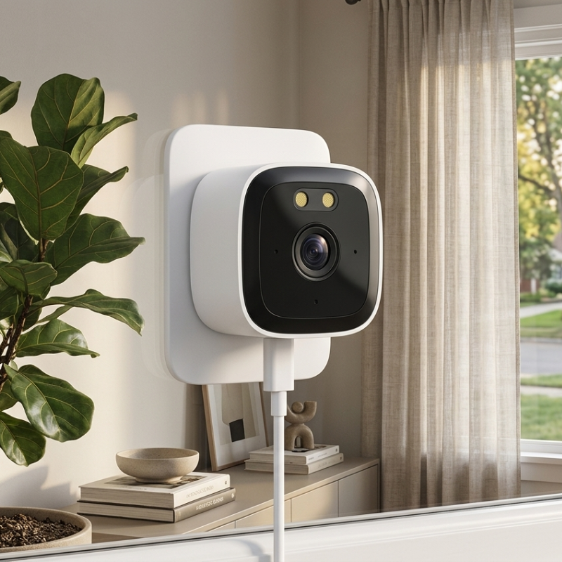 Security Camera Window Mount 2K USB Color Night Vision 2