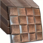 Self-Adhesive 3D Wall Panels - Wood Texture for Easy Indoor Installation 0
