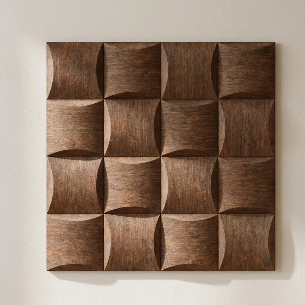 Self-Adhesive 3D Wall Panels - Wood Texture for Easy Indoor Installation 1