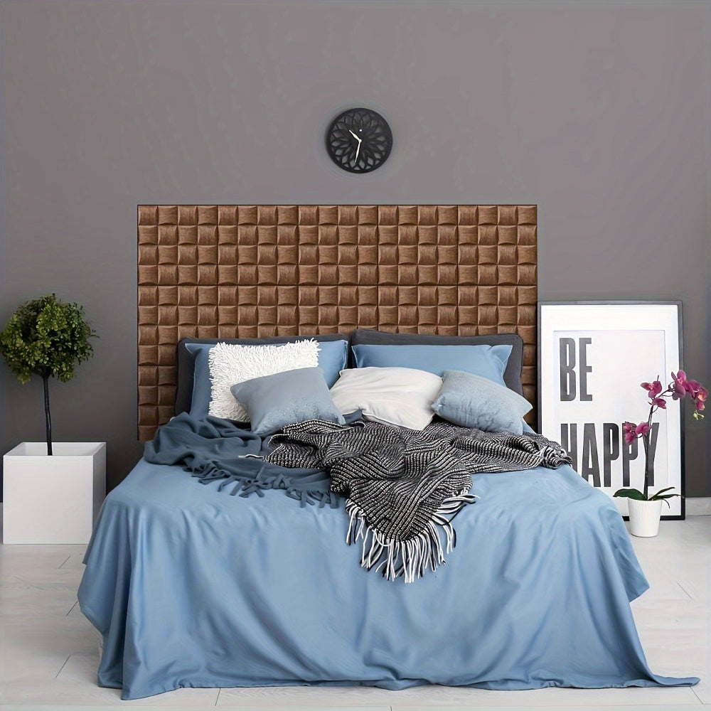 Self-Adhesive 3D Wall Panels - Wood Texture for Easy Indoor Installation 4