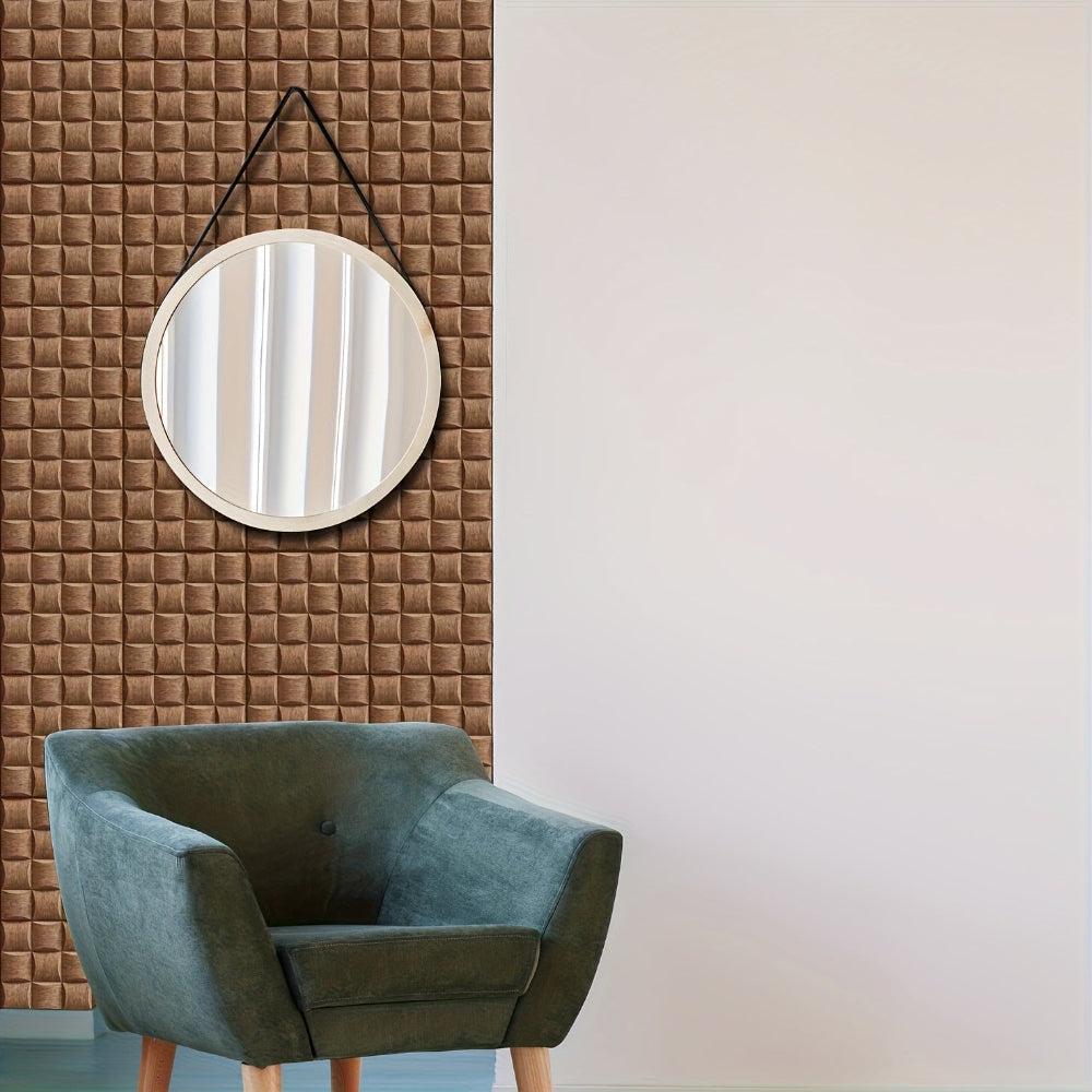 Self-Adhesive 3D Wall Panels - Wood Texture for Easy Indoor Installation 6