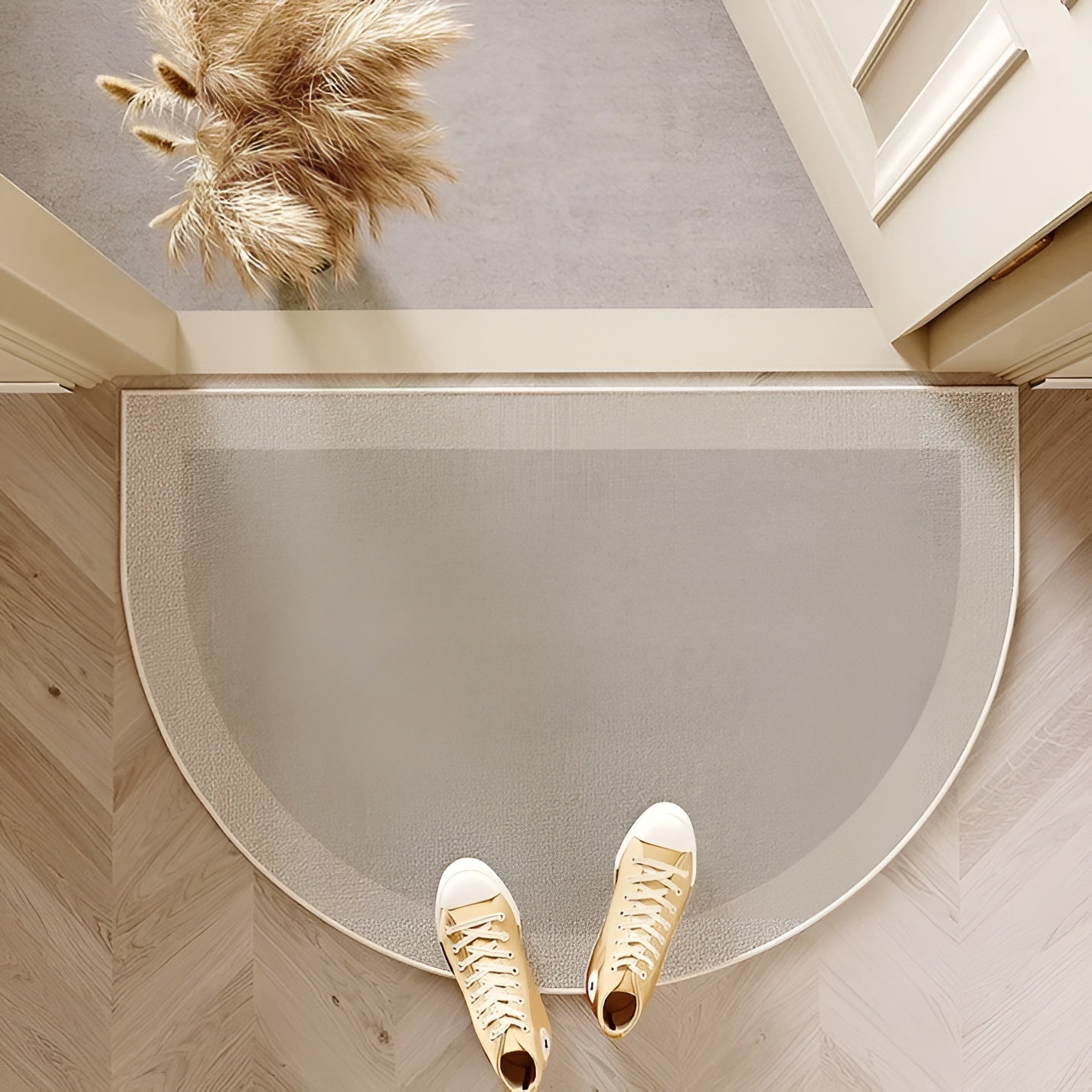 Semicircle Doormat – Non-Slip Outdoor Mat, Dirt-Repellent Welcome Mat for Indoor/Outdoor Use, Modern Design 2