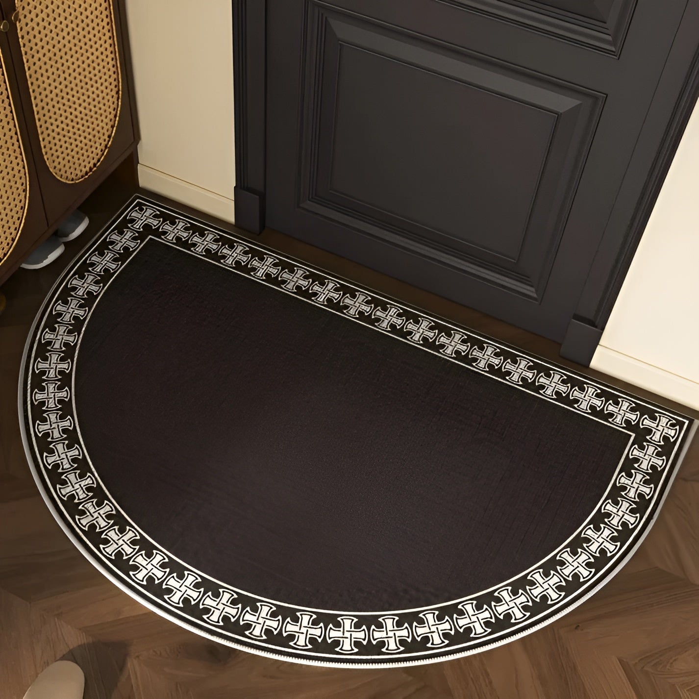 Semicircle Doormat – Non-Slip Outdoor Mat, Dirt-Repellent Welcome Mat for Indoor/Outdoor Use, Modern Design 9