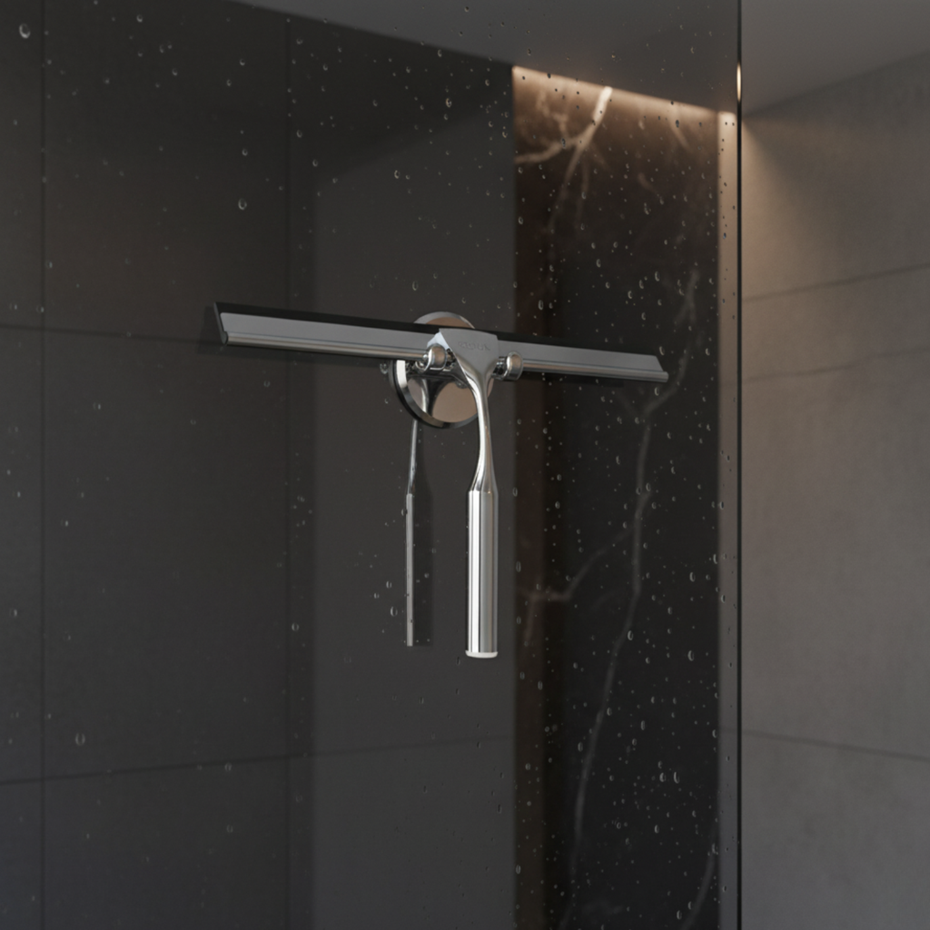 Shower Wiper with Strong Suction Cup – Streak-Free Cleaning Tool for Glass, Tiles, and Mirrors 3