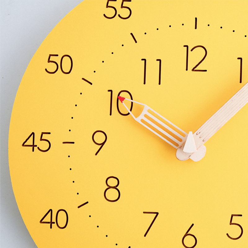 Silent Analog Children's Wall Clock - Eco-Friendly & Colorful Decor 6