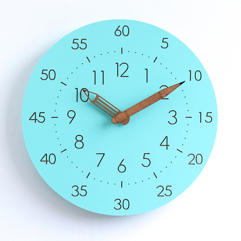 Silent Analog Children's Wall Clock - Eco-Friendly & Colorful Decor 7