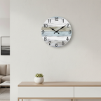 Silent Blue Modern Wall Clock - Silent Operation & Nautical Decor 3