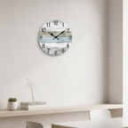 Silent Blue Modern Wall Clock - Silent Operation & Nautical Decor 4