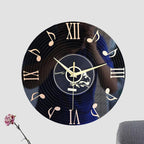 Silent Wall Clock - 12 Acrylic Music-Note Decor for Home and Studio 4