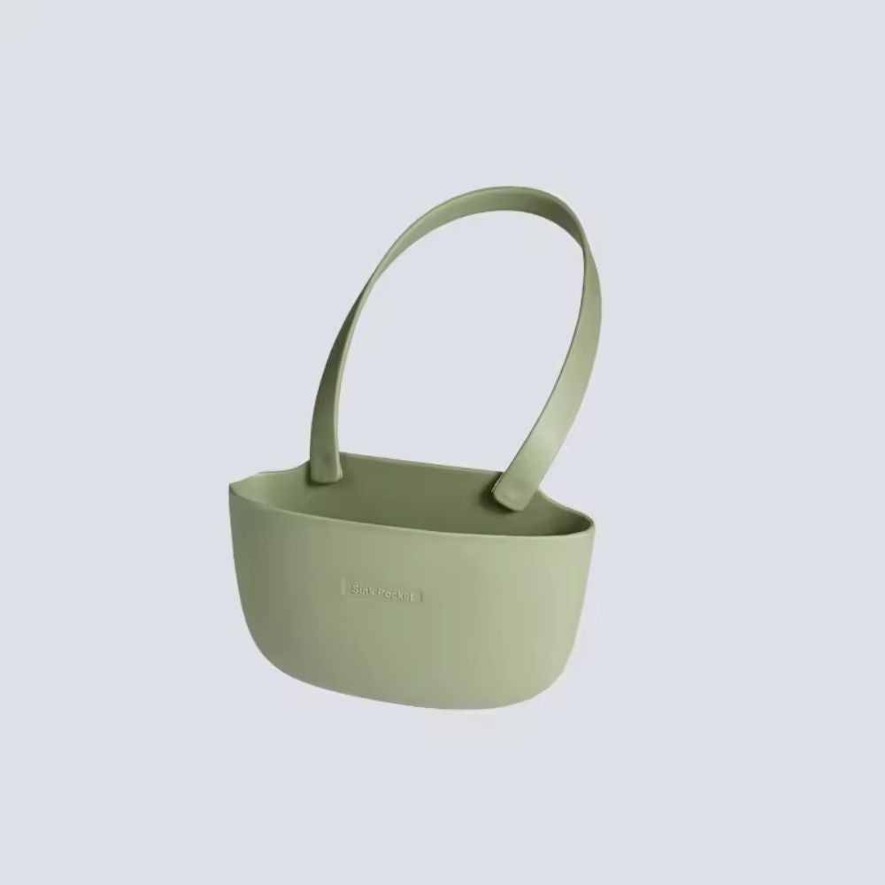Silicone Hanging Dish Drainer - Space-Saving & Durable Sink Organizer 5