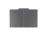 Gray textured mat with a chevron pattern on a white background