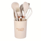Silicone Kitchen Utensil Set - Non-Stick, Heat Resistant & Ergonomic 0