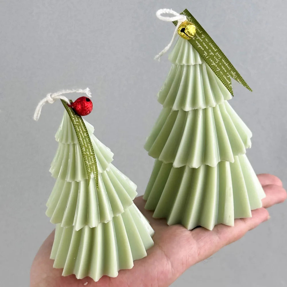 Silicone Mold – 3D Geometric Pine Shape for Candles & Soap 4