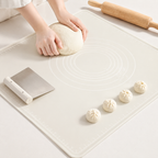 Silicone Pastry Mat - Nonstick Surface with Measurement Grid for Baking 0