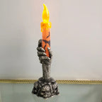 Skeleton Hand Halloween Candles - Eerie LED Flickering Flame Decor 2