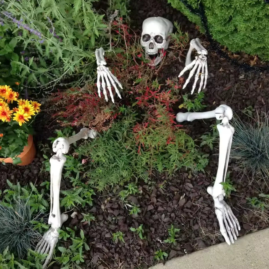Skeleton Lawn Stakes - Realistic Halloween Graveyard Decor, Easy Setup 4